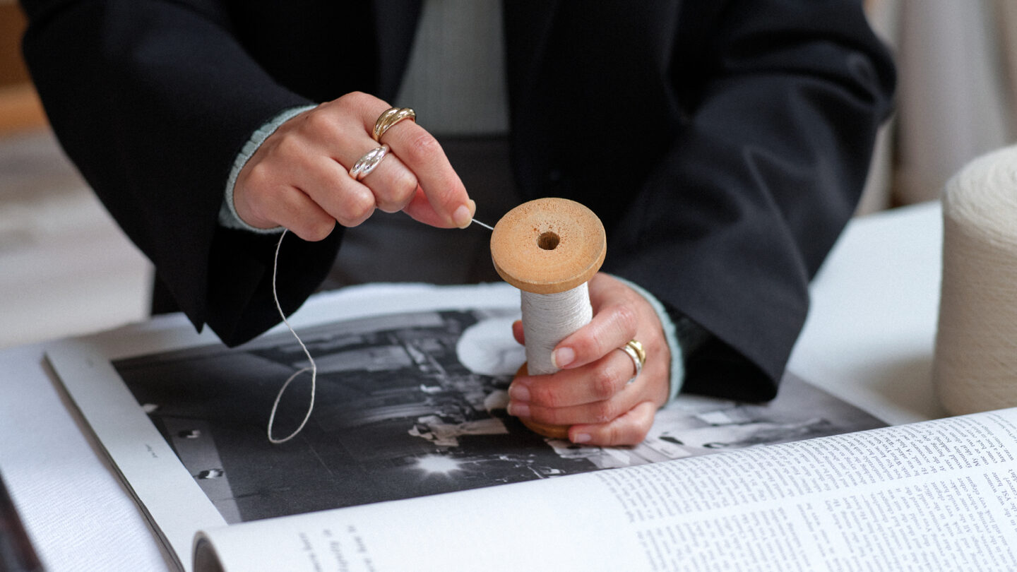 Thread and needle.